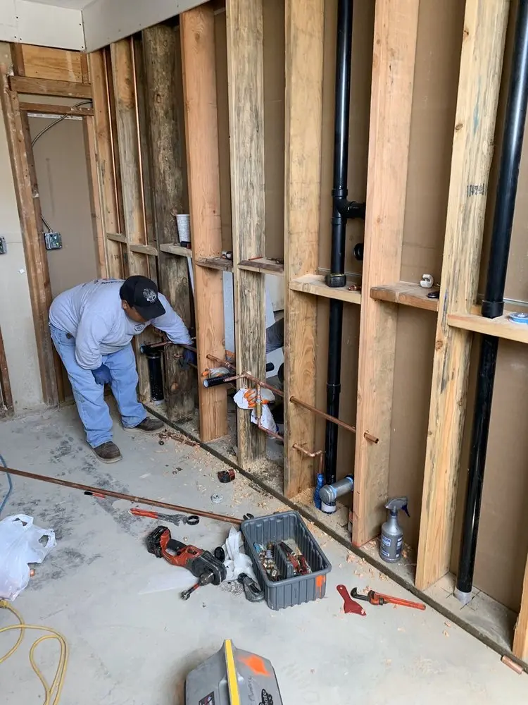 Commercial rough-in plumbing for Gas Line Repair in Stuart
